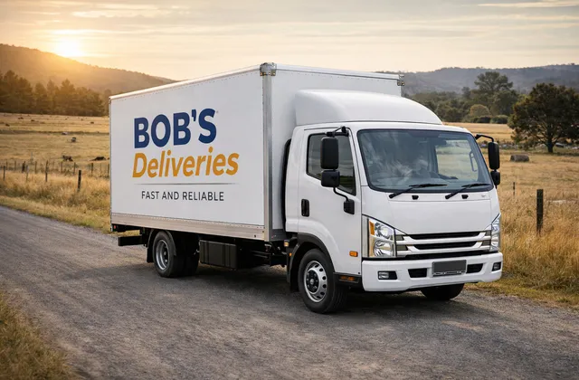 Light truck with service body