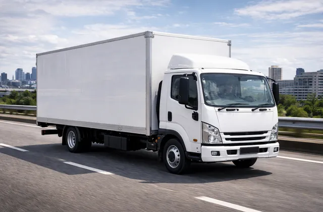 Small rigid truck for local deliveries